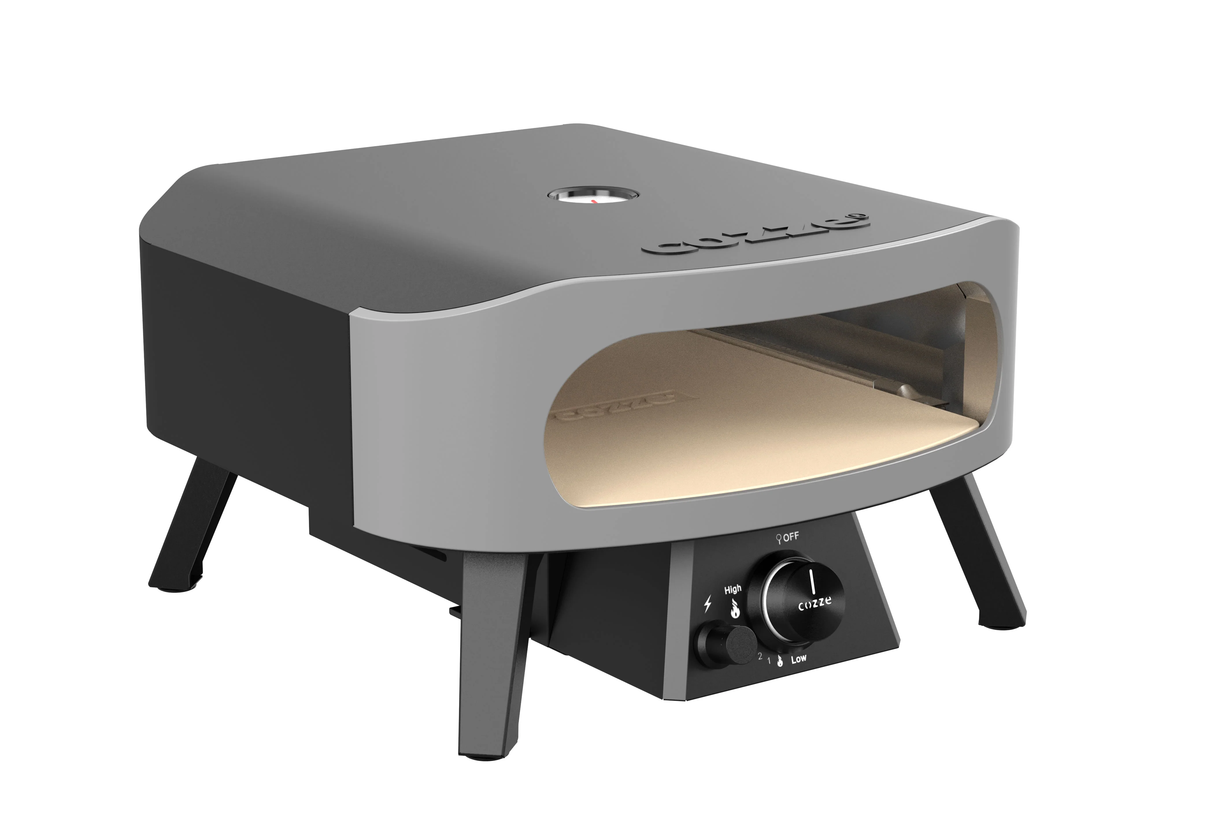 13" Gas Pizza Oven with Pizza Stone and Thermometer - Image 4