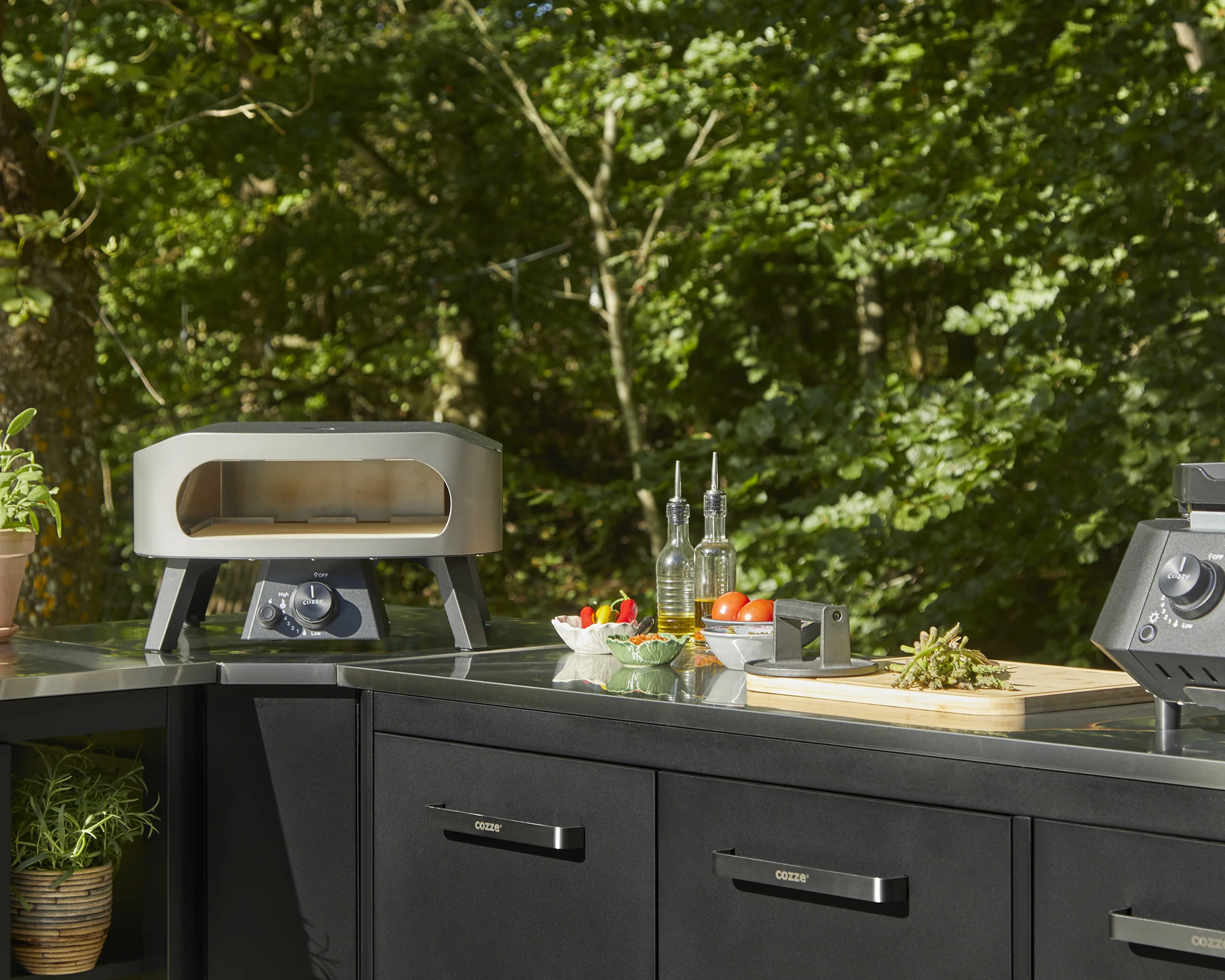 13" Gas Pizza Oven with Pizza Stone and Thermometer - Image 6