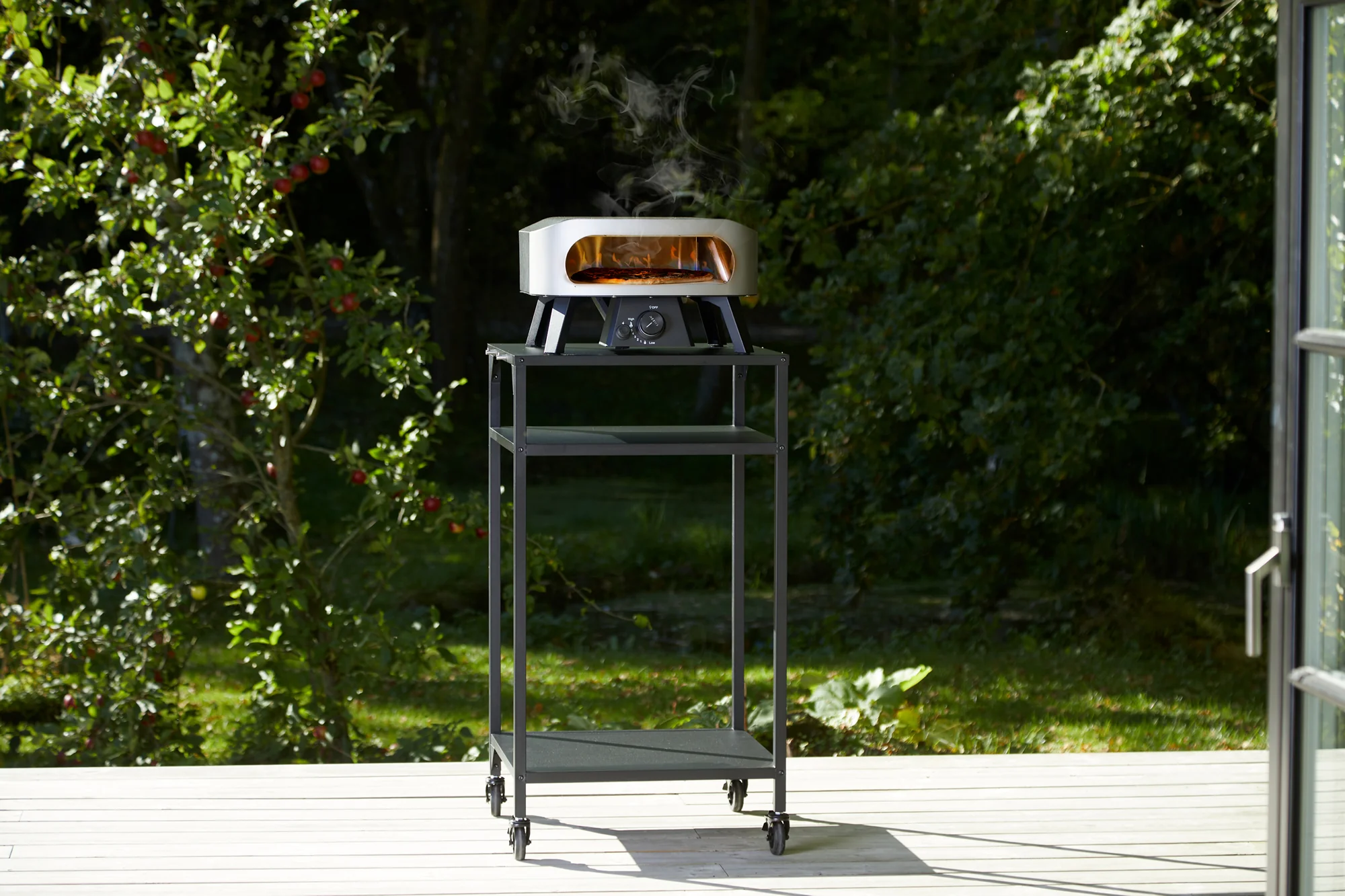 13" Gas Pizza Oven with Pizza Stone and Thermometer - Image 7