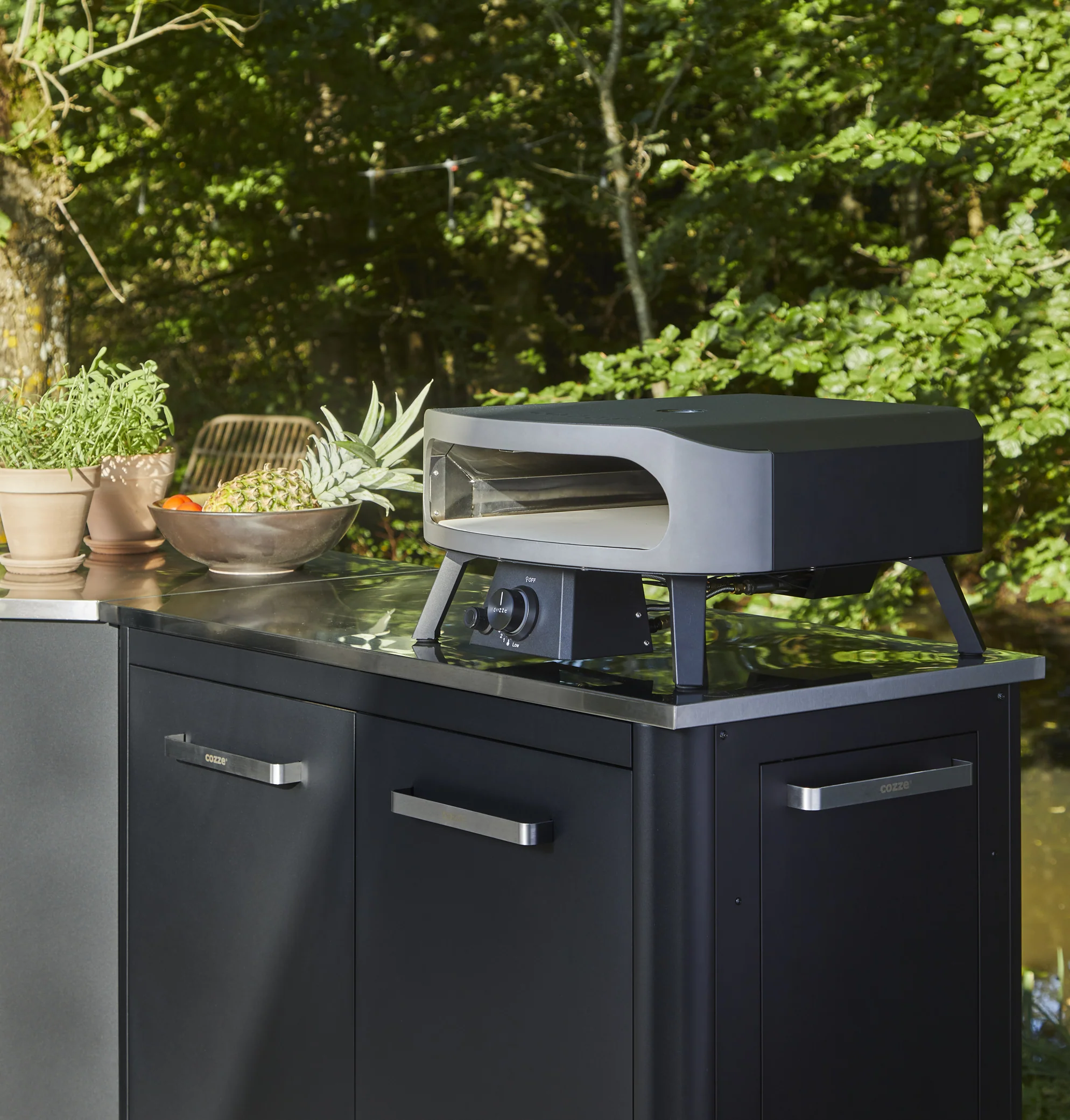 17" Gas Pizza Oven with Pizza Stone and Thermometer - Image 4