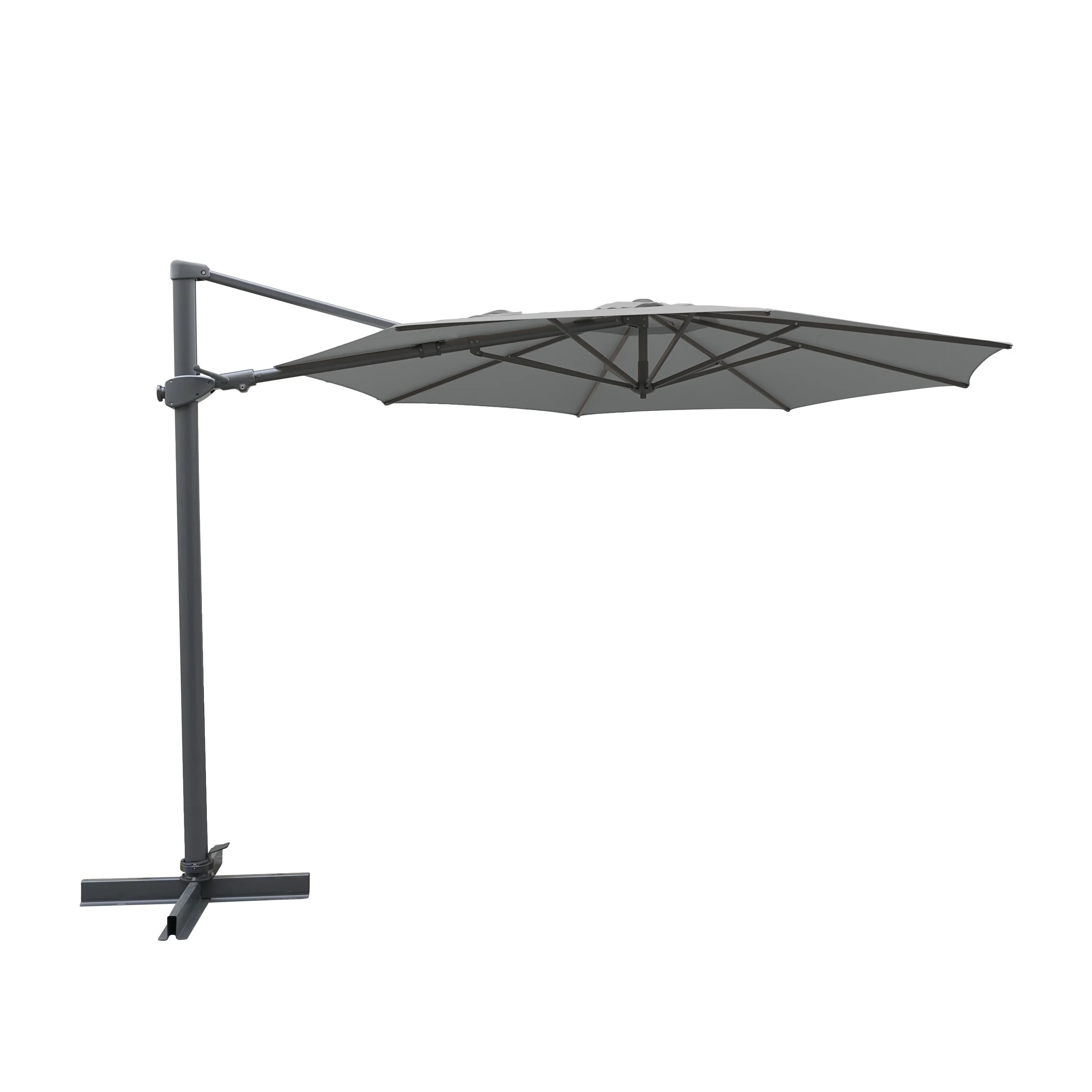 Aura 3m Round Cantilever Parasol with Night Cover (cross frame only) - Image 4