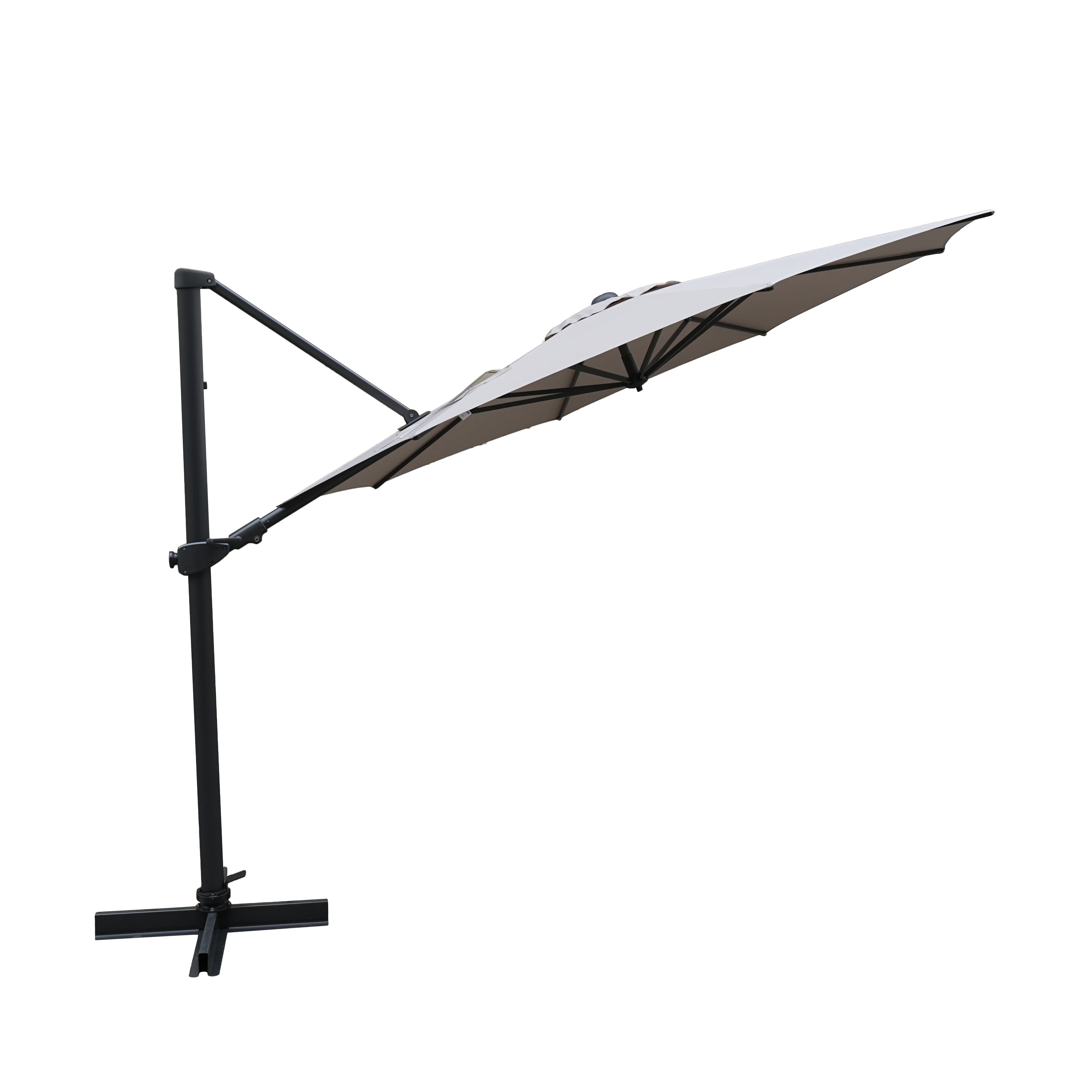 Aura 3m Round Cantilever Parasol with Night Cover (cross frame only) - Image 6