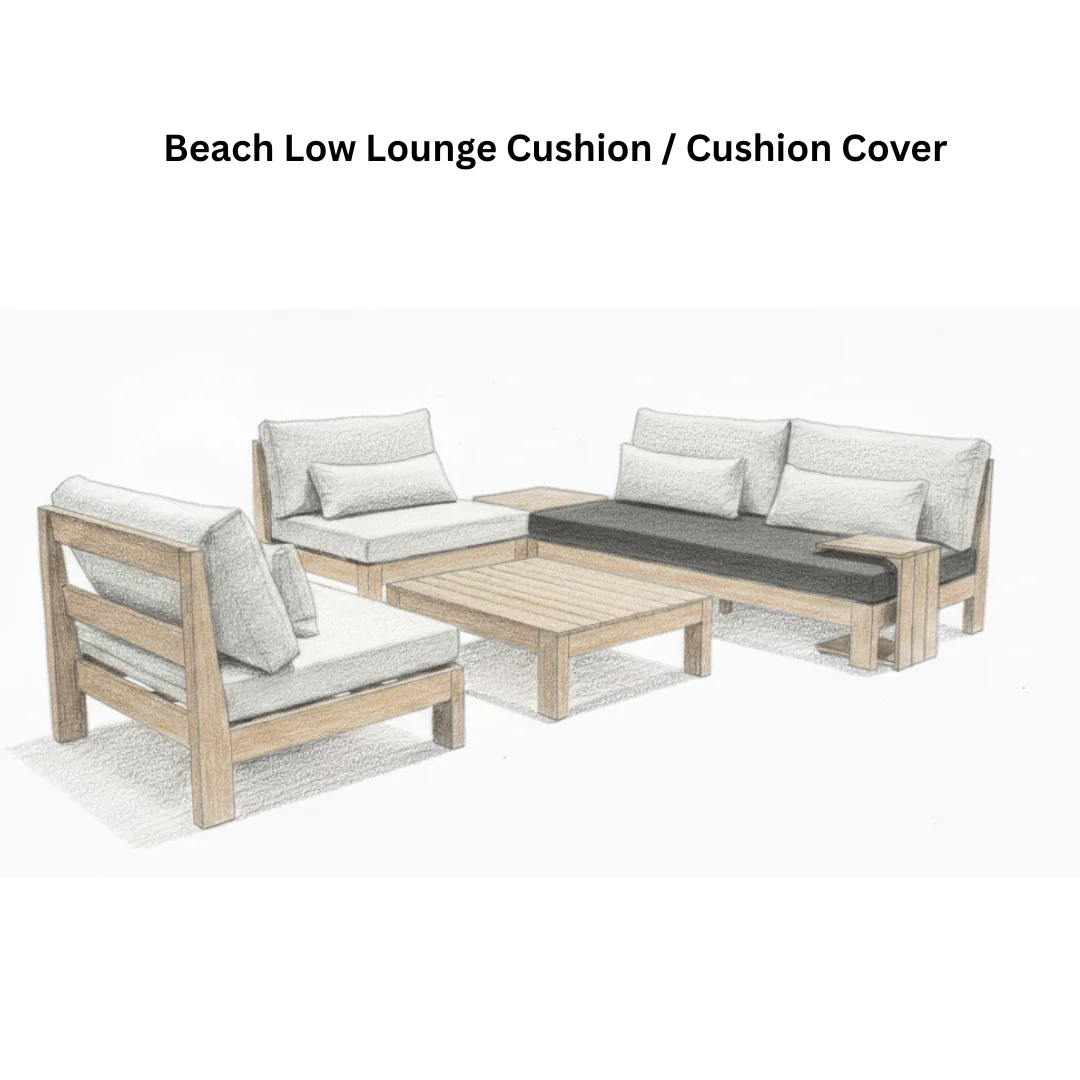 Beach Low Lounge Cushion / Cushion Cover - Image 2