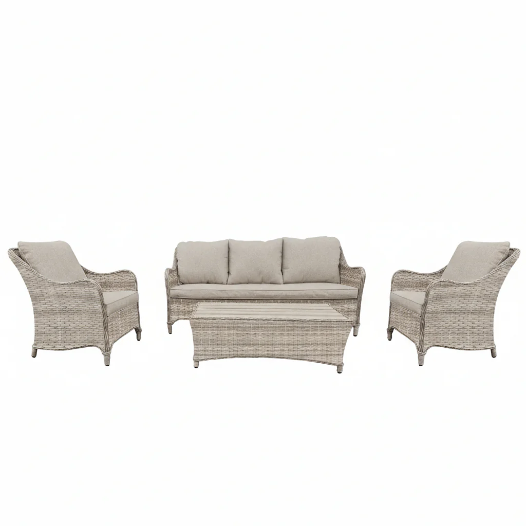 Biarritz 5 Seat Wicker Lounge Set - Image 3