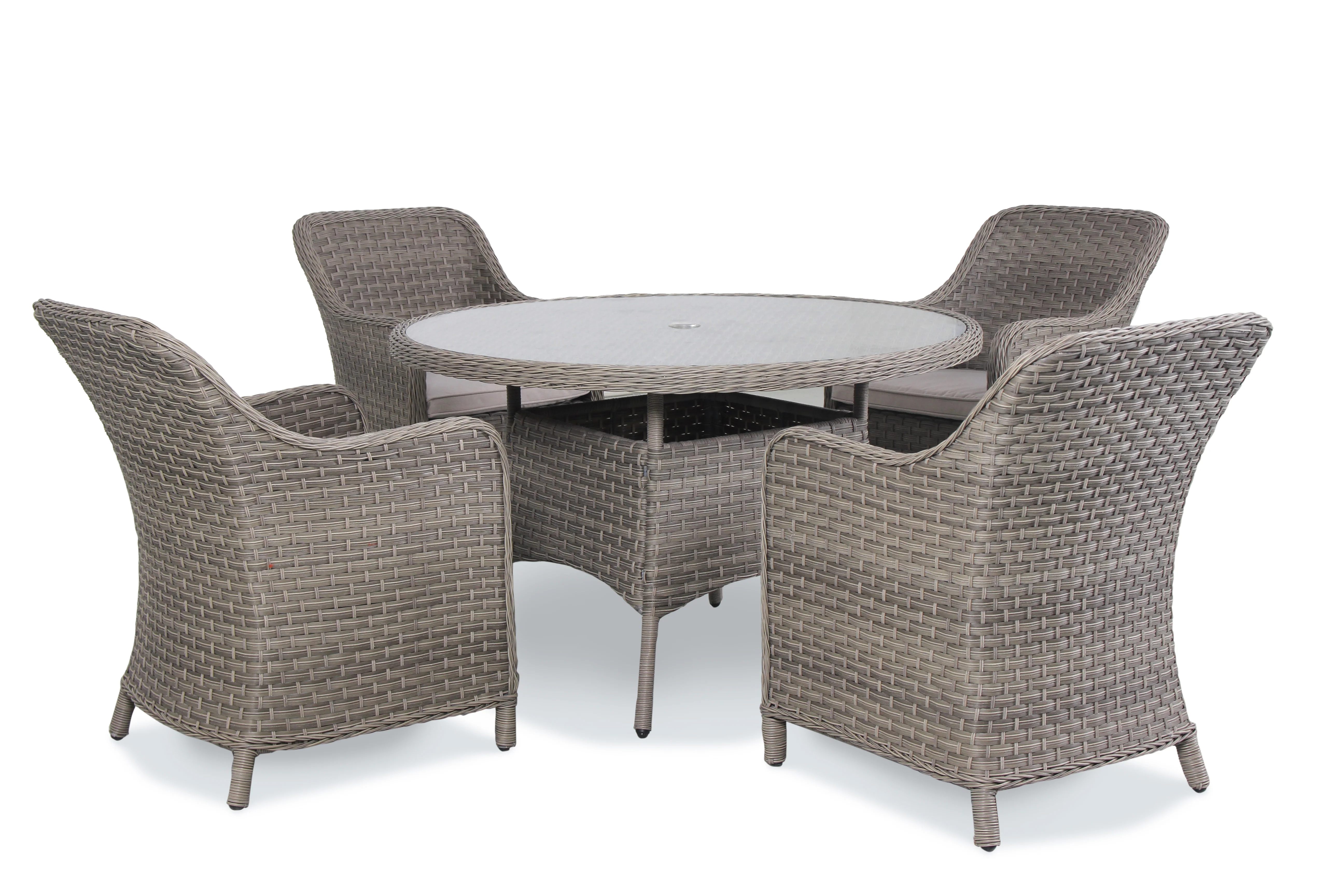 Kettler Charlbury 4 Seat Wicker Dining Set - Image 6