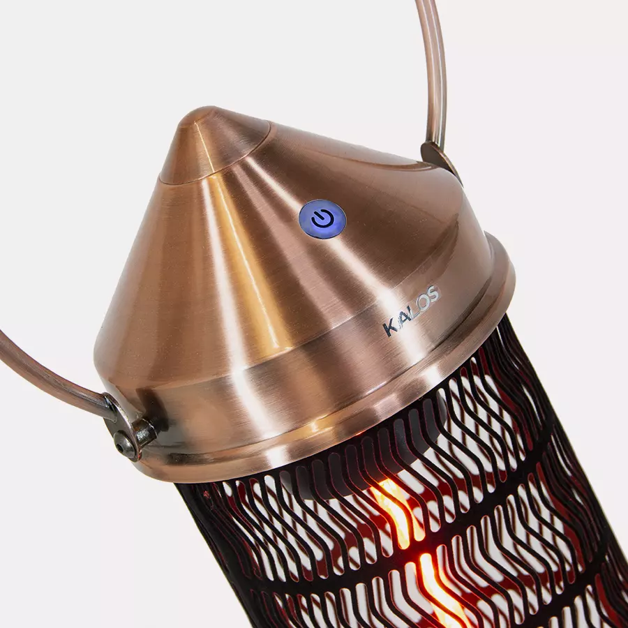 Kalos Copper Lantern Patio Heater 73cm - 84cm - 98cm - Image 4