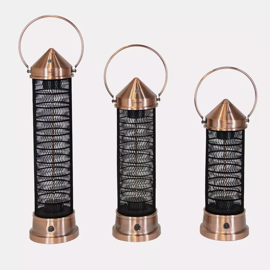 Kalos Copper Lantern Patio Heater 73cm - 84cm - 98cm - Image 5