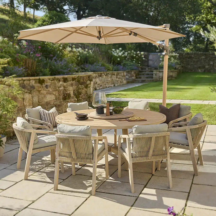 Cora 180cm Round Dining Table (8 seater) - Image 3