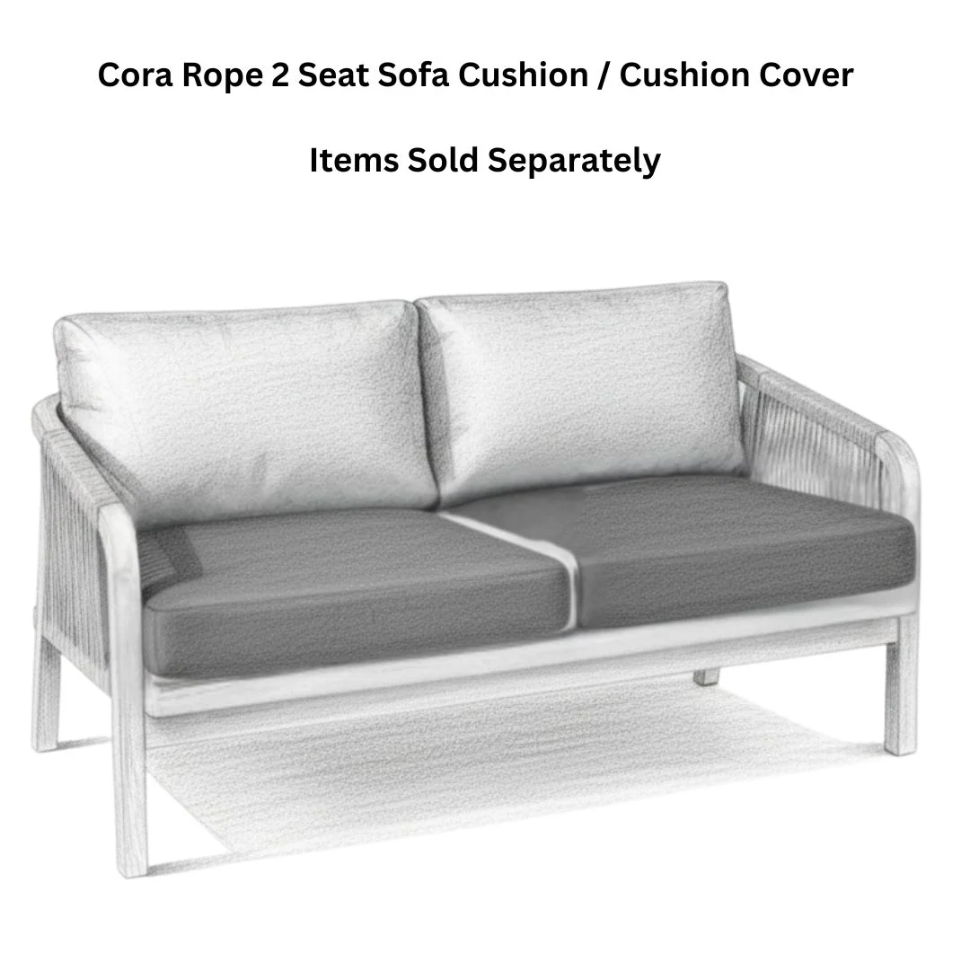 Cora Rope 2 Seat Sofa Cushion / Cushion Cover - Image 2