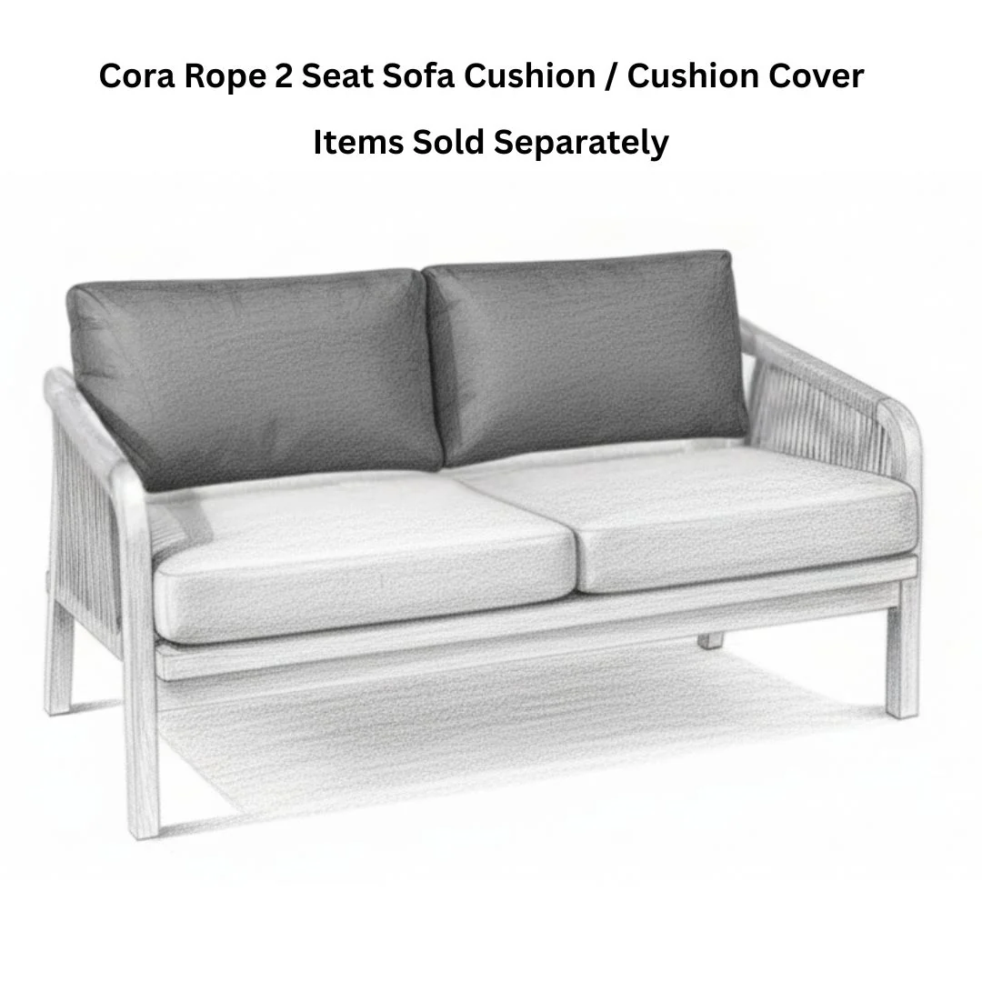 Cora Rope 2 Seat Sofa Cushion / Cushion Cover - Image 3