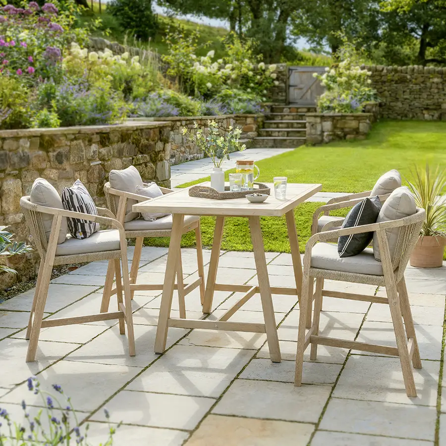 Cora Rope Bar Chair with Cushion (Pair) - Image 5