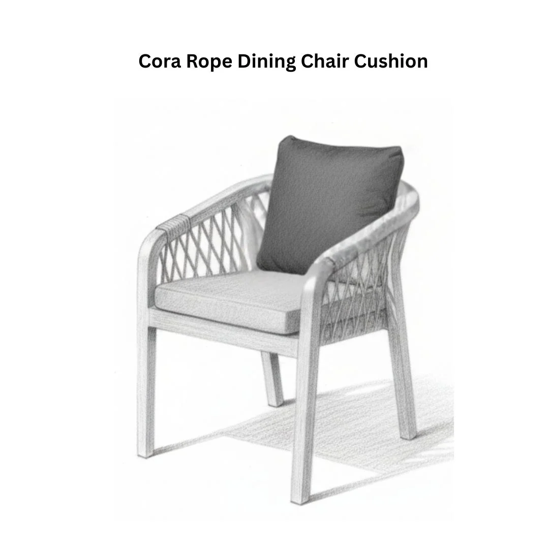 Cora Rope Dining Chair Cushion - Image 2
