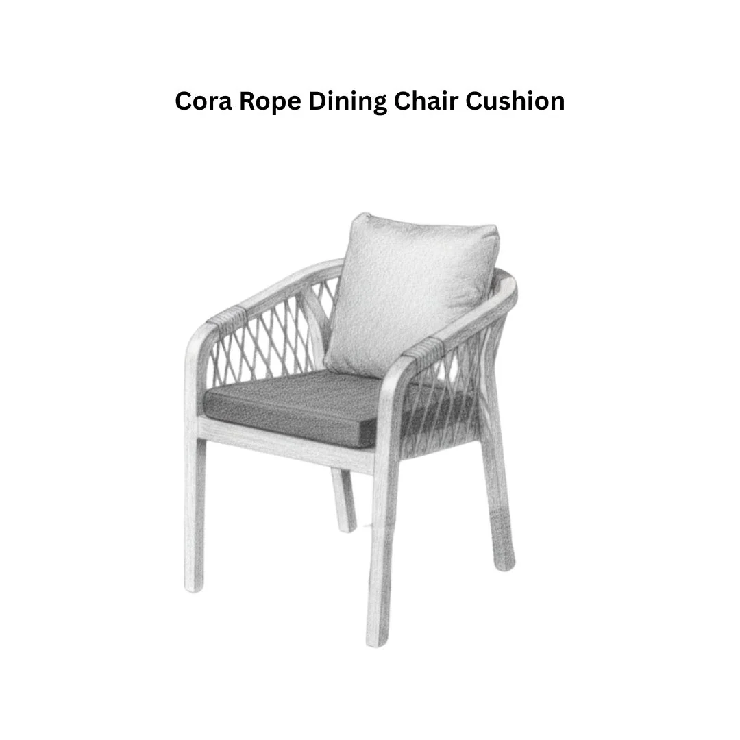 Cora Rope Dining Chair Cushion - Image 3
