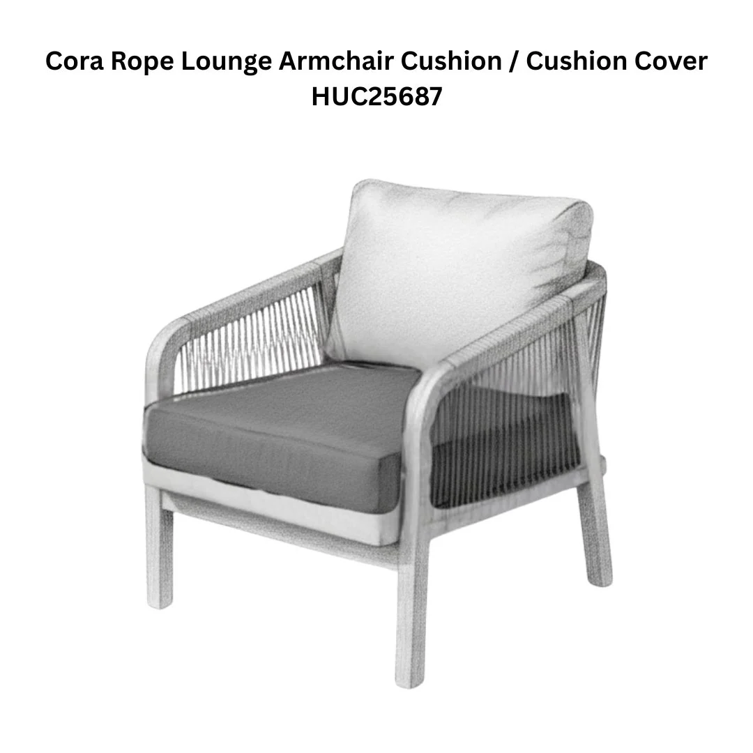 Cora Rope Lounge Armchair Cushion / Cushion Cover HUC25687 - Image 3
