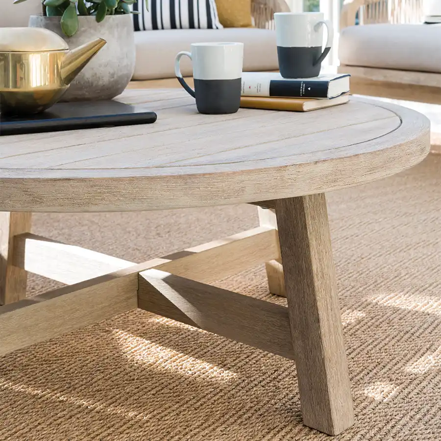 Cora Round Coffee Table 90cm - Image 4