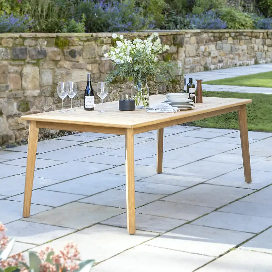 Durban Dining Set 8 Seat with Rectangular Wood Table - Image 5