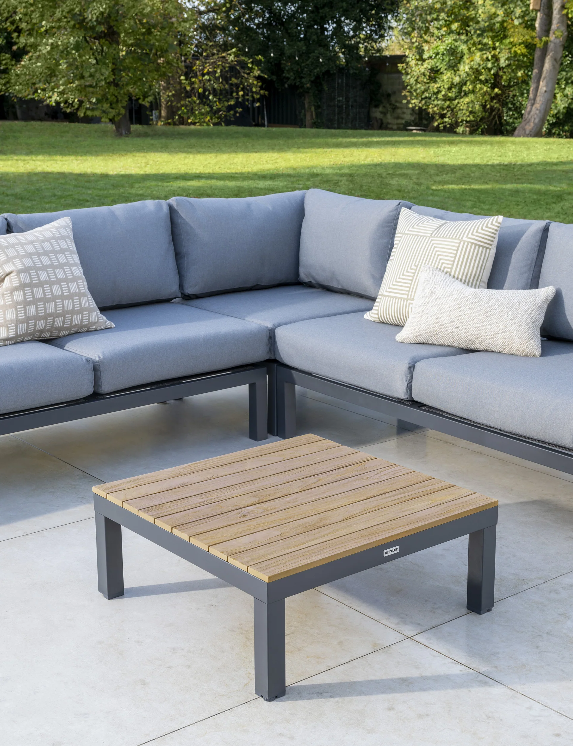 elba Signature Standard Low Lounge Corner Set (Grey) - Image 4