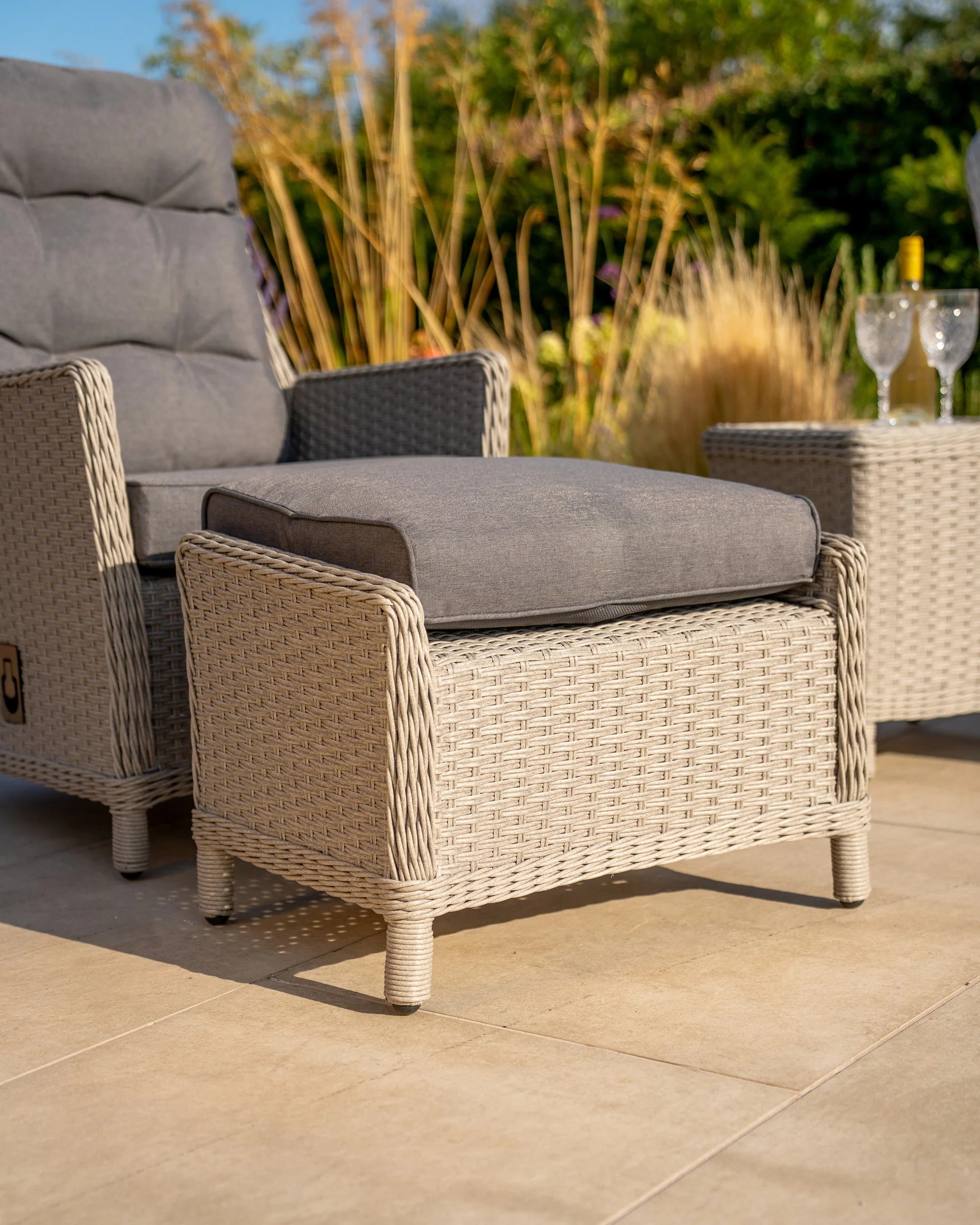 Foxley Companion Set with Side Table and Footstools - Image 6