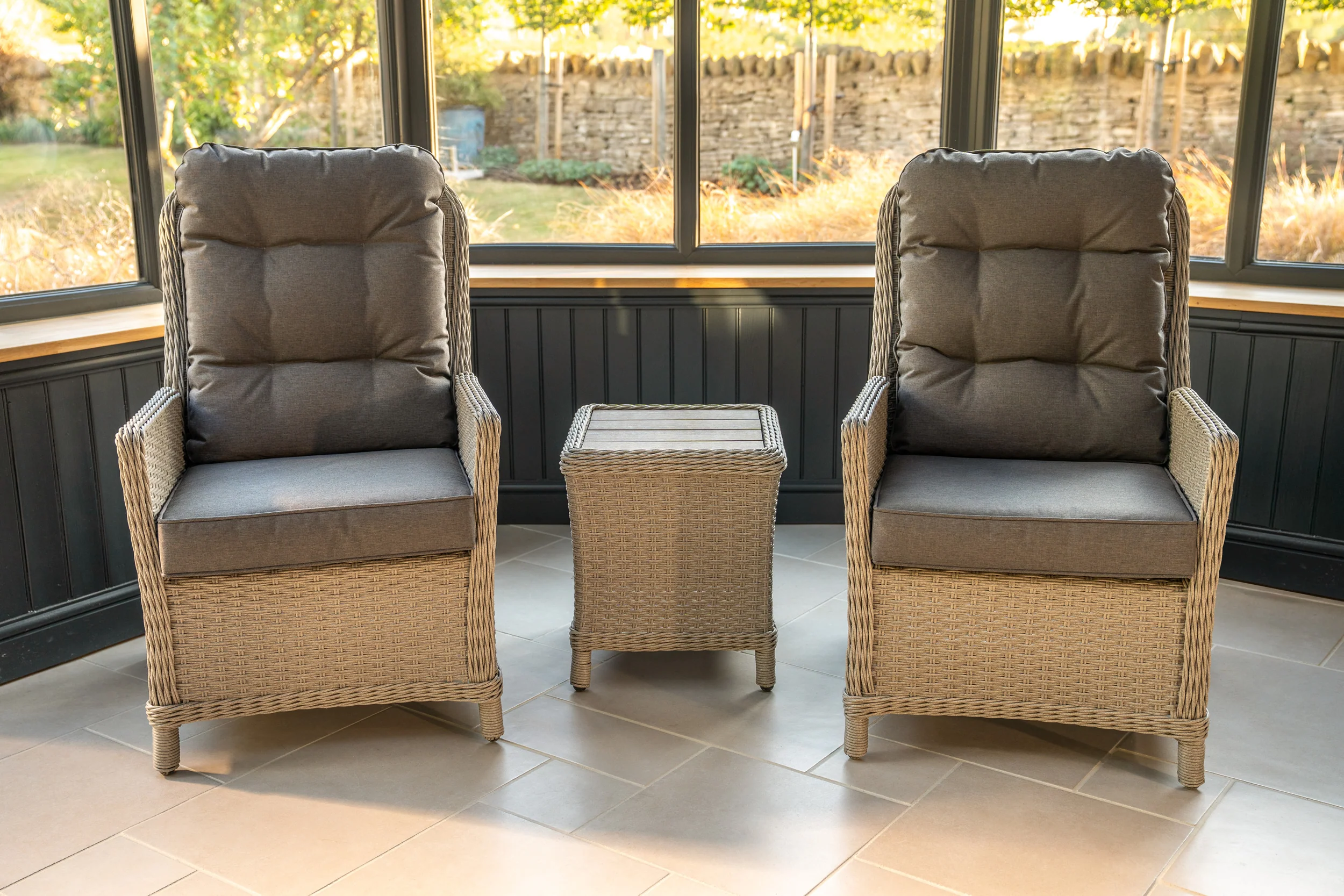 Foxley Companion Set with Side Table and Footstools - Image 8