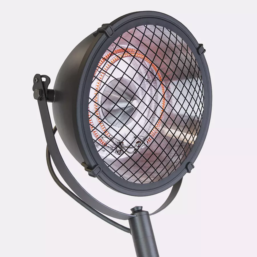 Kalos Industrial Style Electric Patio Heater – Free Standing - Image 4