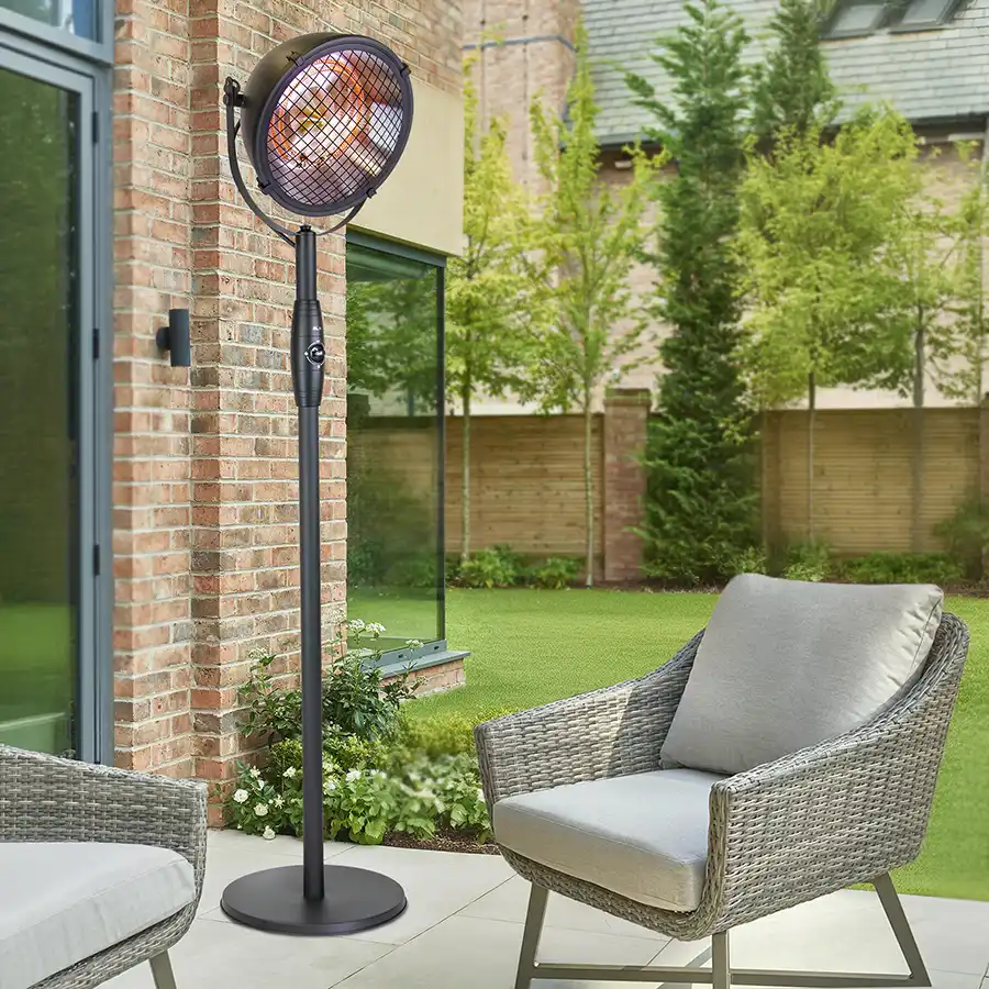 Kalos Industrial Style Electric Patio Heater – Free Standing - Image 7