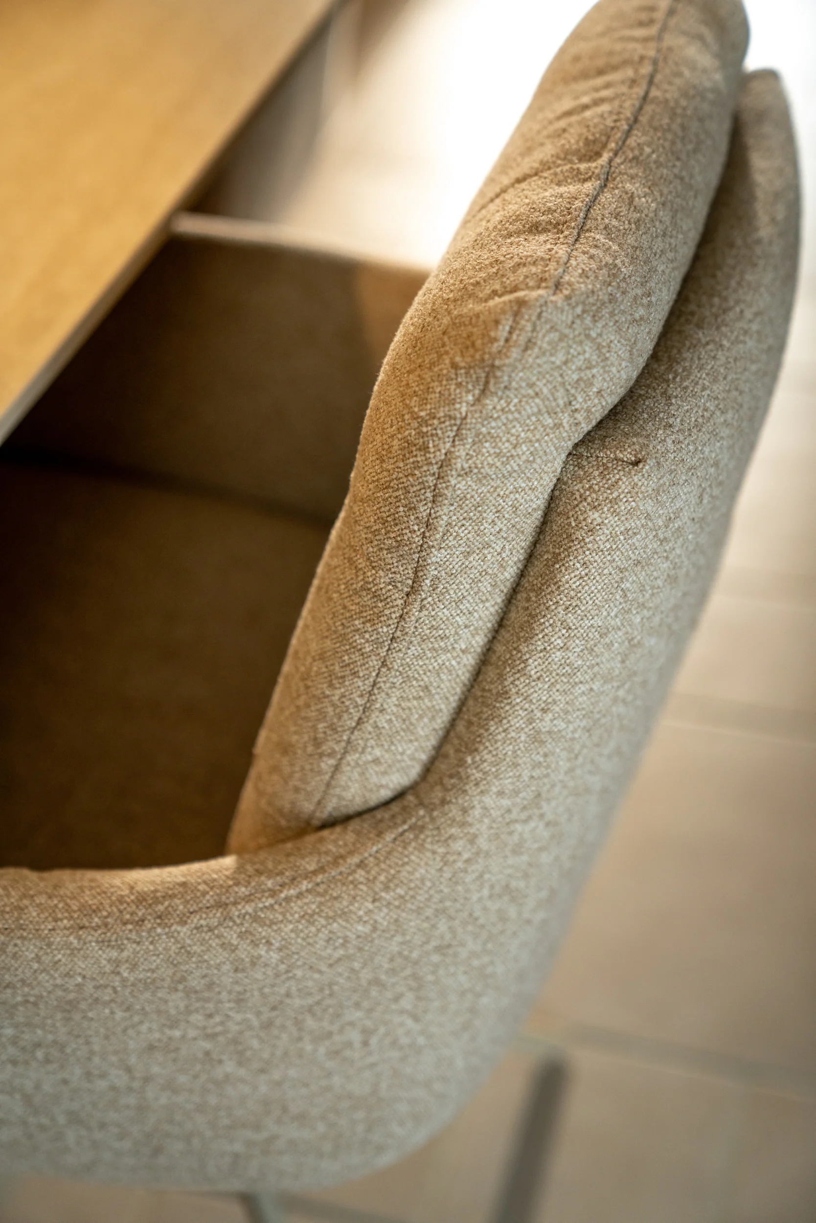 Joey Swivel Armchair - Beige (pair) - Image 3