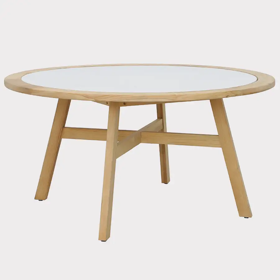Kubu Dining Table 150cm round Terrazzo Top - Image 6