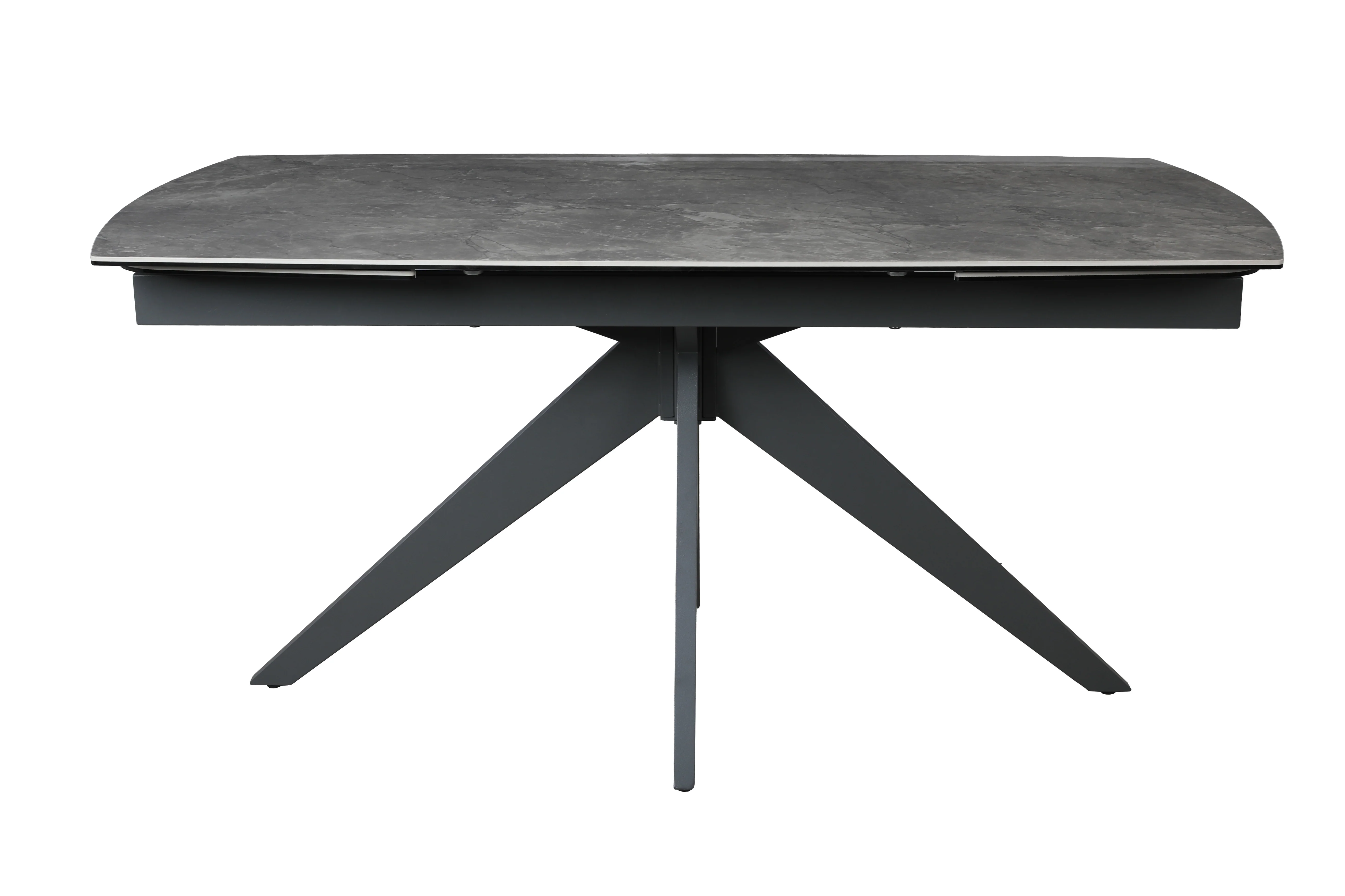 Lorenzo 6 Seat Dining Set with ceramic high gloss table top & pocket sprung auto swivel dining chairs - Image 10