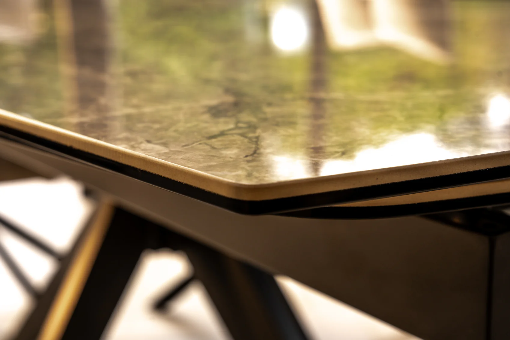 Lorenzo Indoor Dining Table - Extendable with High Gloss Finish Grey - Image 3