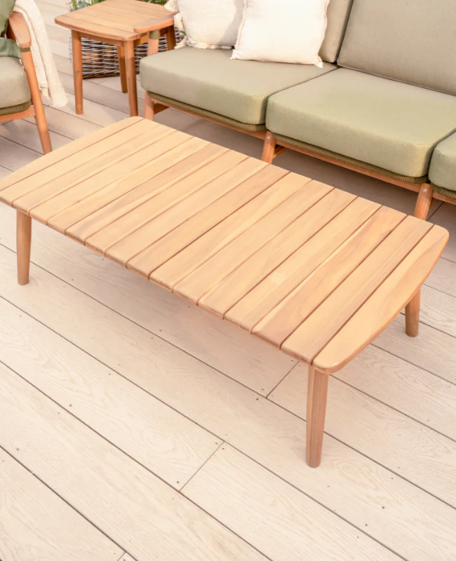 Meadow 5 Seat Wood Lounge Set - Image 6
