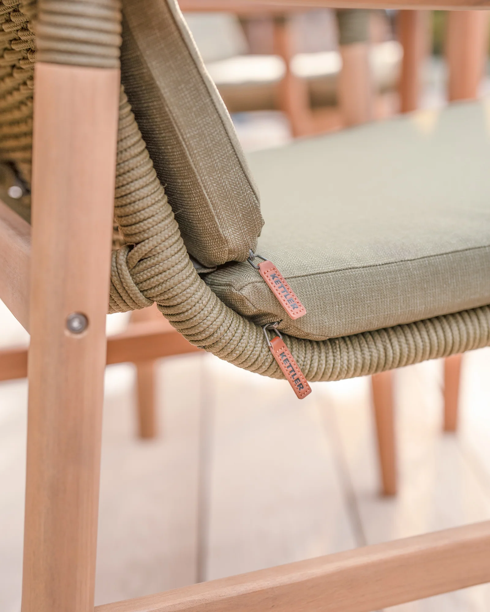 Meadow Acacia Wood Dining Chair x 2 - Image 3