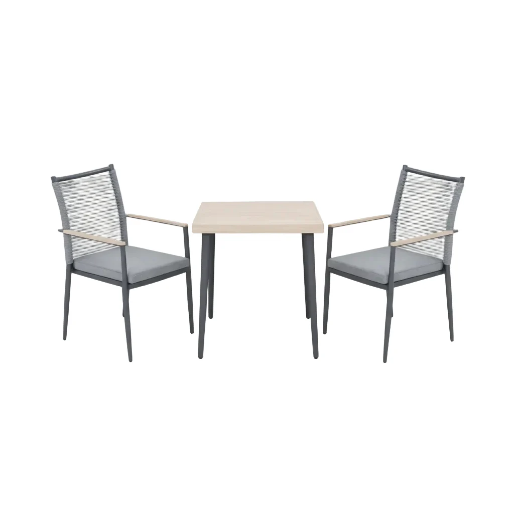 Merano Bistro Set with 60x60cm Square Table - Image 4