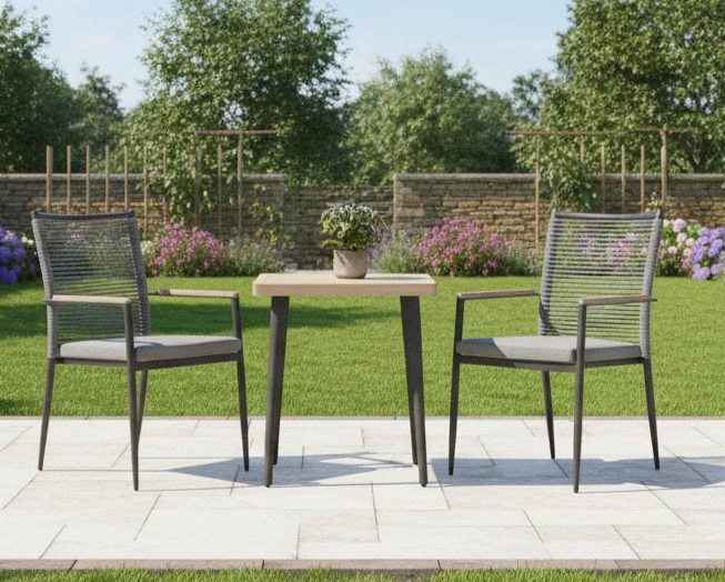 Merano Bistro Set with 60x60cm Square Table - Image 5