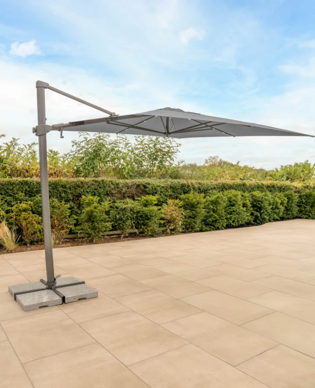 Orion 3x3 Square Cantilever Parasol with LED Lights - Image 3