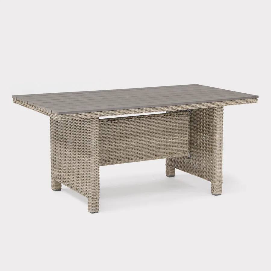 Palma Dark Oak Slat Top Table - Image 3
