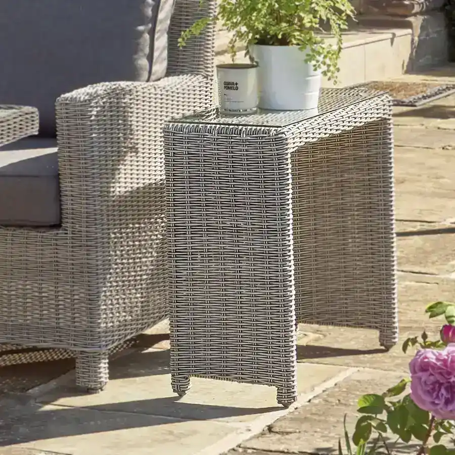 Palma Glass Top Side Table - Image 4
