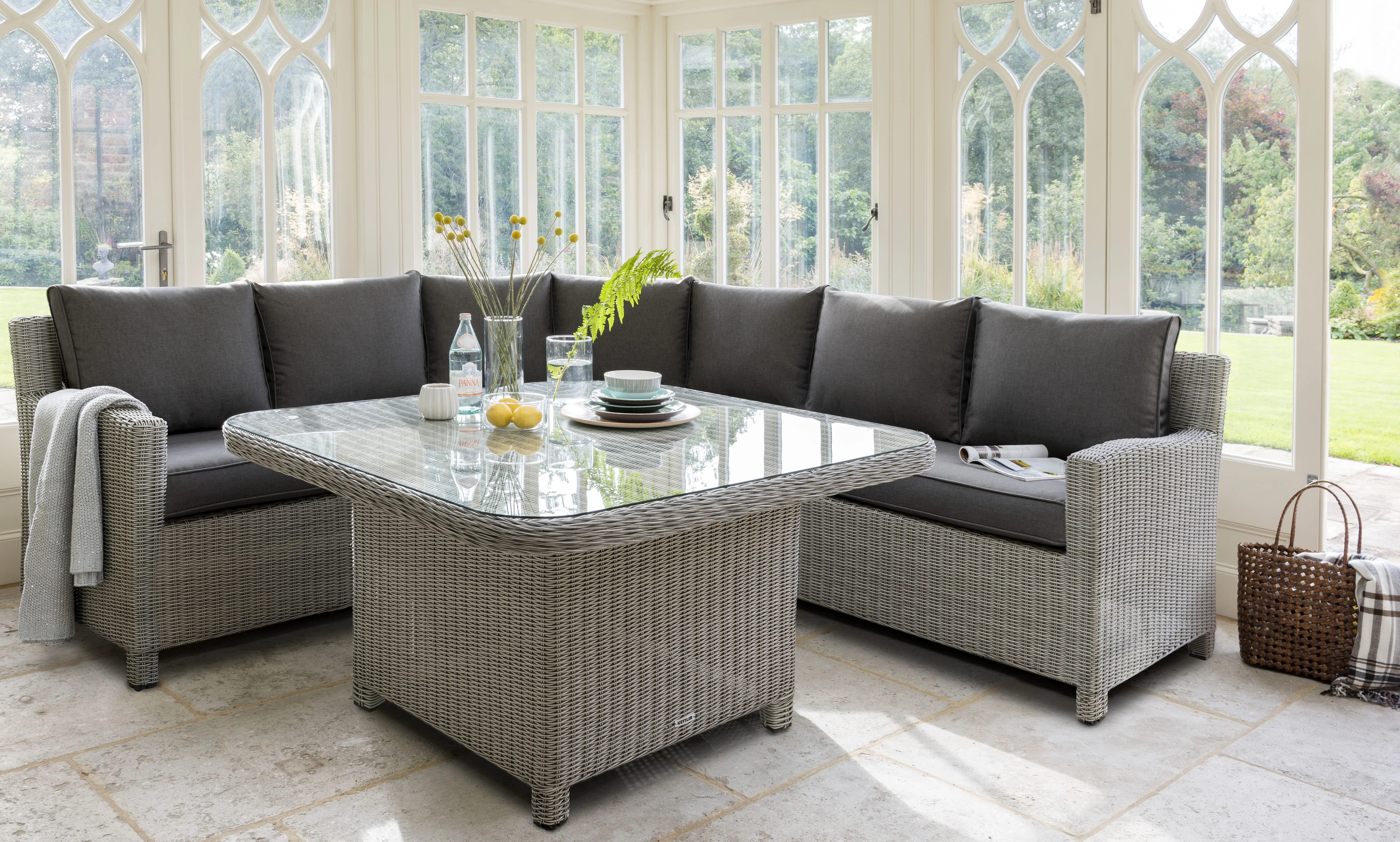 Palma Grande High/Low Table with Glass Top - Image 7