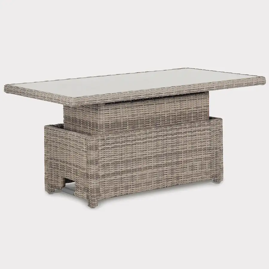Palma High/Low Table with Glass Top - Image 7