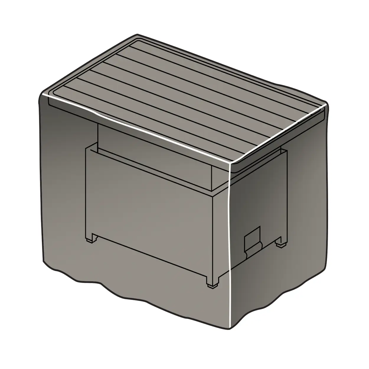 Palma Mini High/Low Table - Protective Cover - Image 2