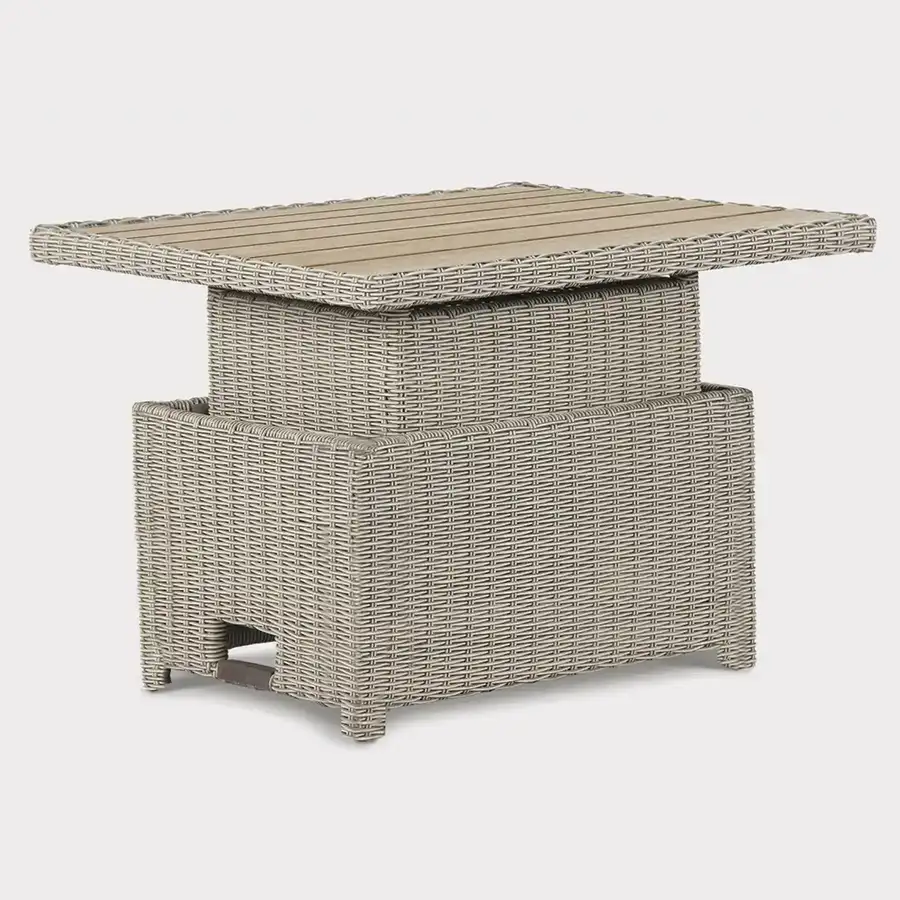 Palma Mini High/Low Table with Alu Slat Top - Image 3