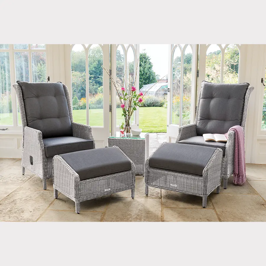 Palma Signature Recliner with Footstool - Image 3