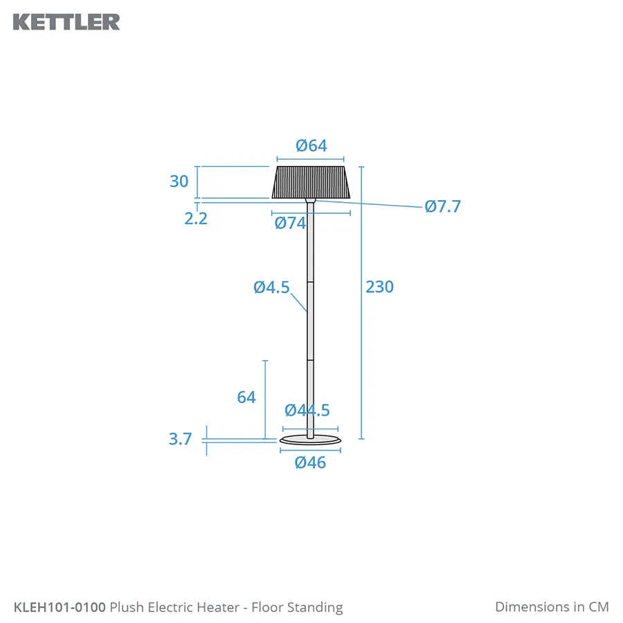 Kalos Plush Floor Standing Garden Heater & Lamp - Image 3