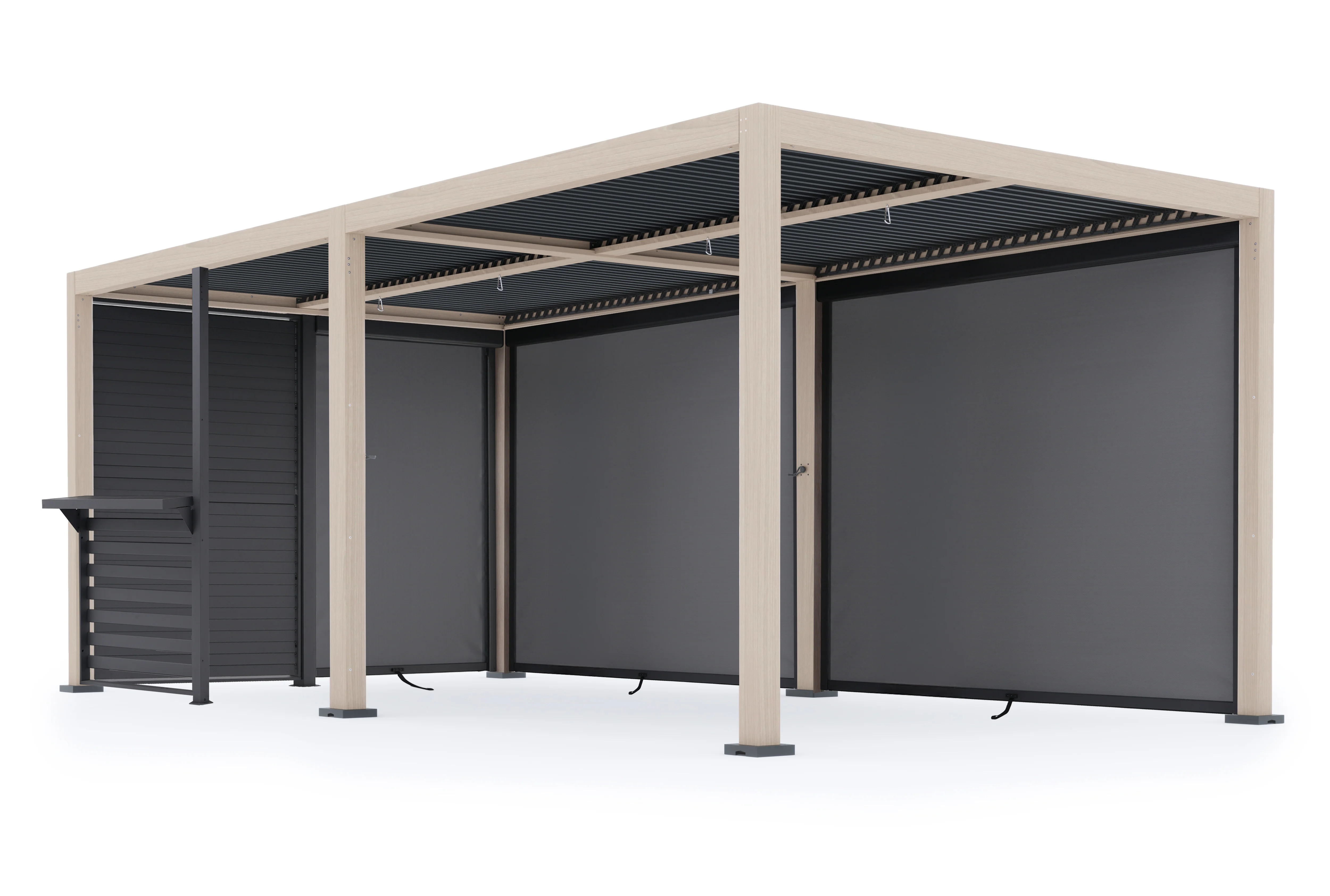 Kettler Signature Pergola in Wood Effect. Available in 3 Sizes - Image 12