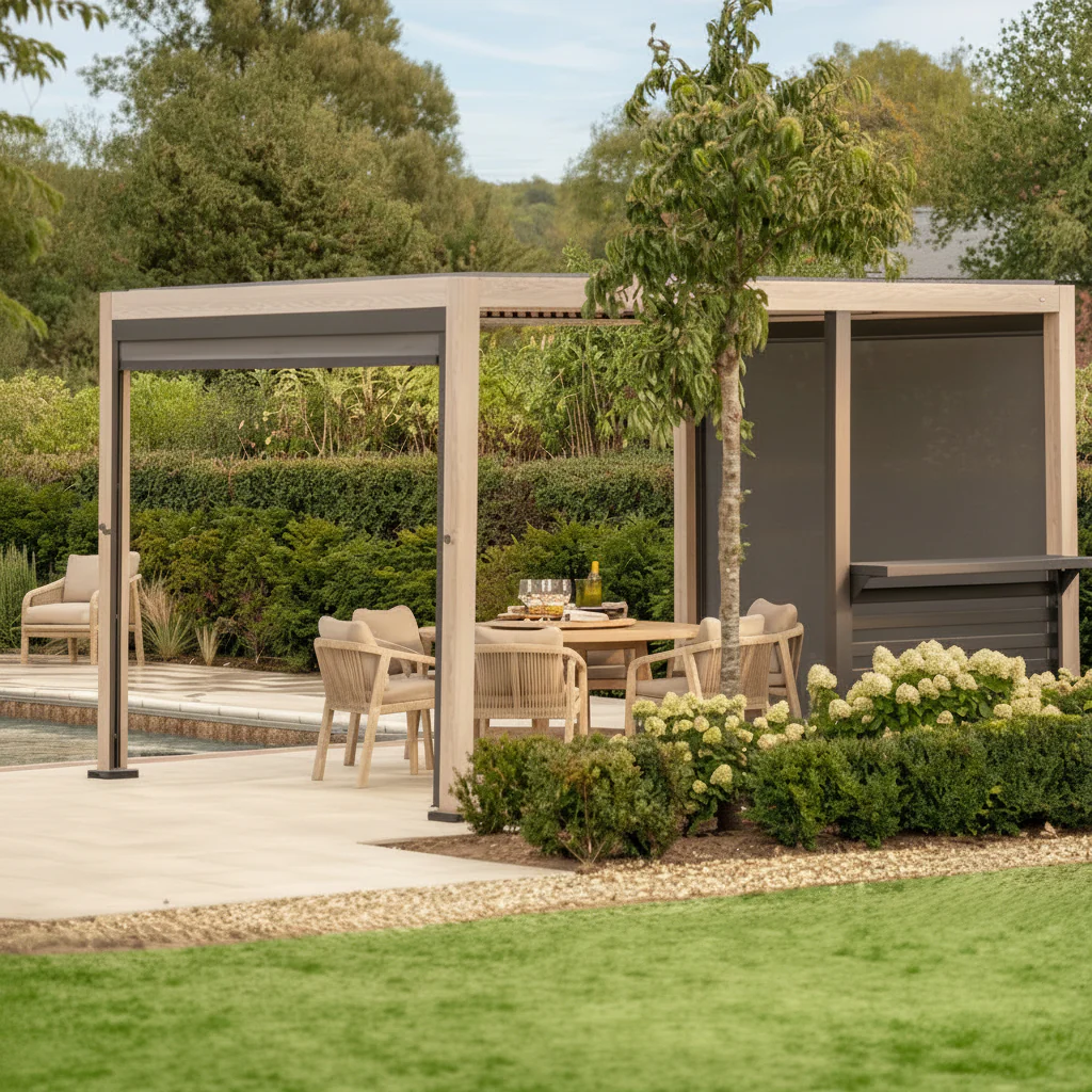 Kettler Signature Pergola in Wood Effect. Available in 3 Sizes - Image 6
