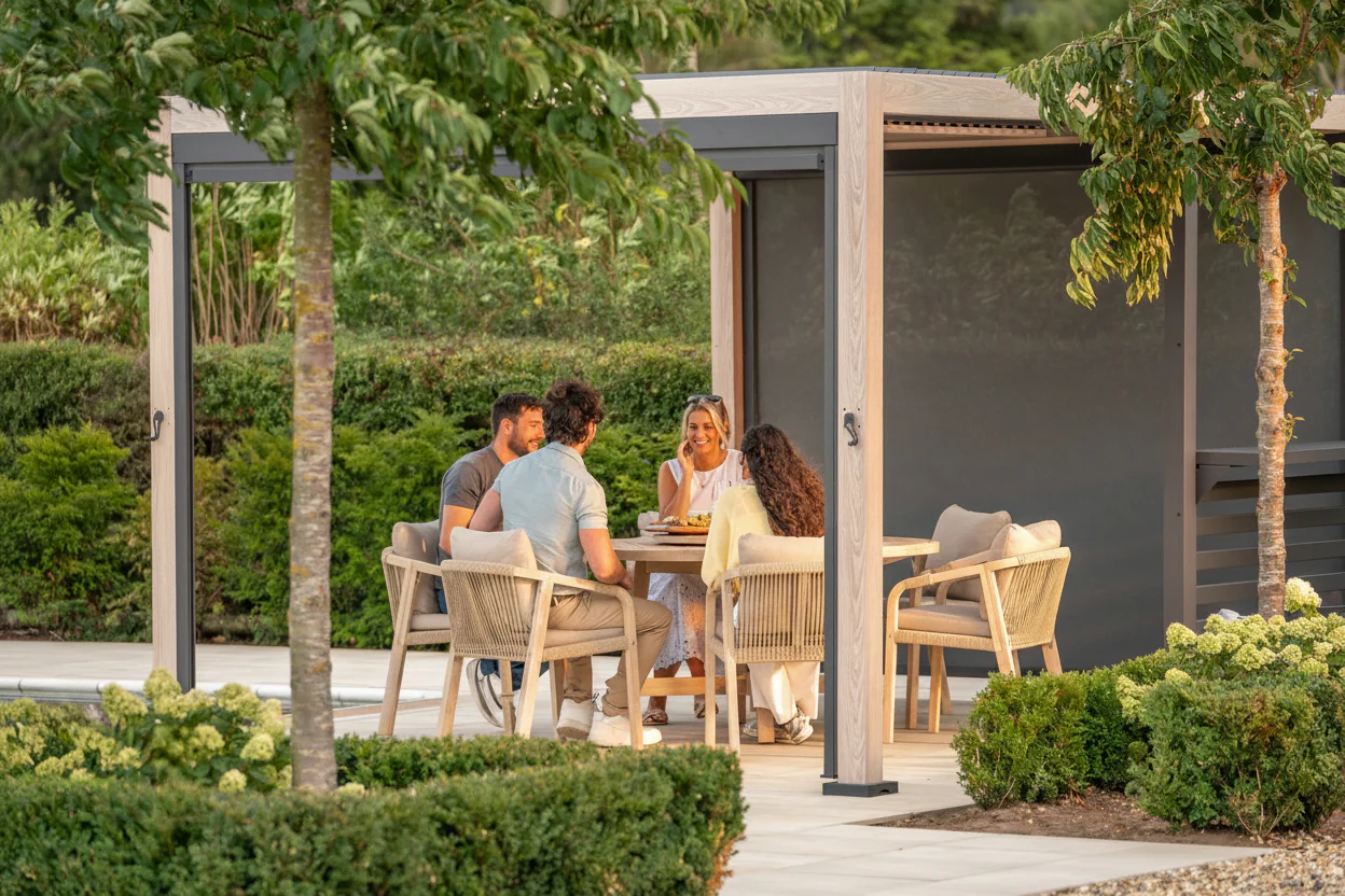 Kettler Signature Pergola in Wood Effect. Available in 3 Sizes - Image 9