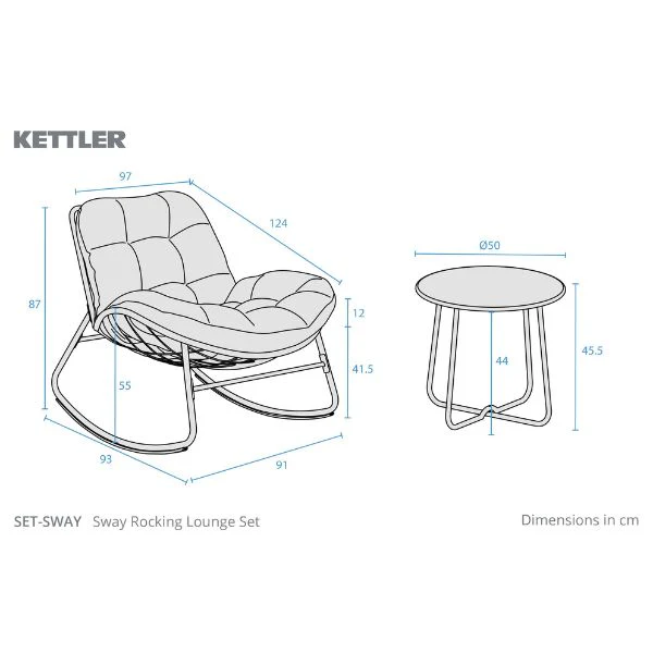Sway 2 Seat Rocking Chair Set - Image 6